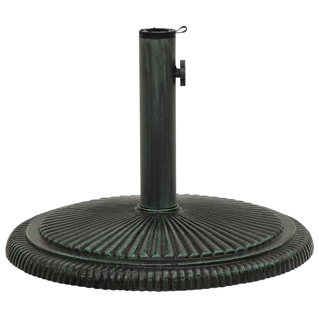 Vidaxl parasolvoet 45x45x30 cm gietijzer groen