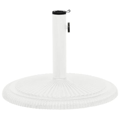 Vidaxl parasolvoet 45x45x30 cm gietijzer wit