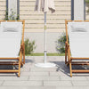 Vidaxl parasolvoet 45x45x30 cm gietijzer wit