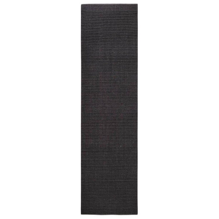 Vidaxl vloerkleed 80x300 cm natuurlijk sisal zwart