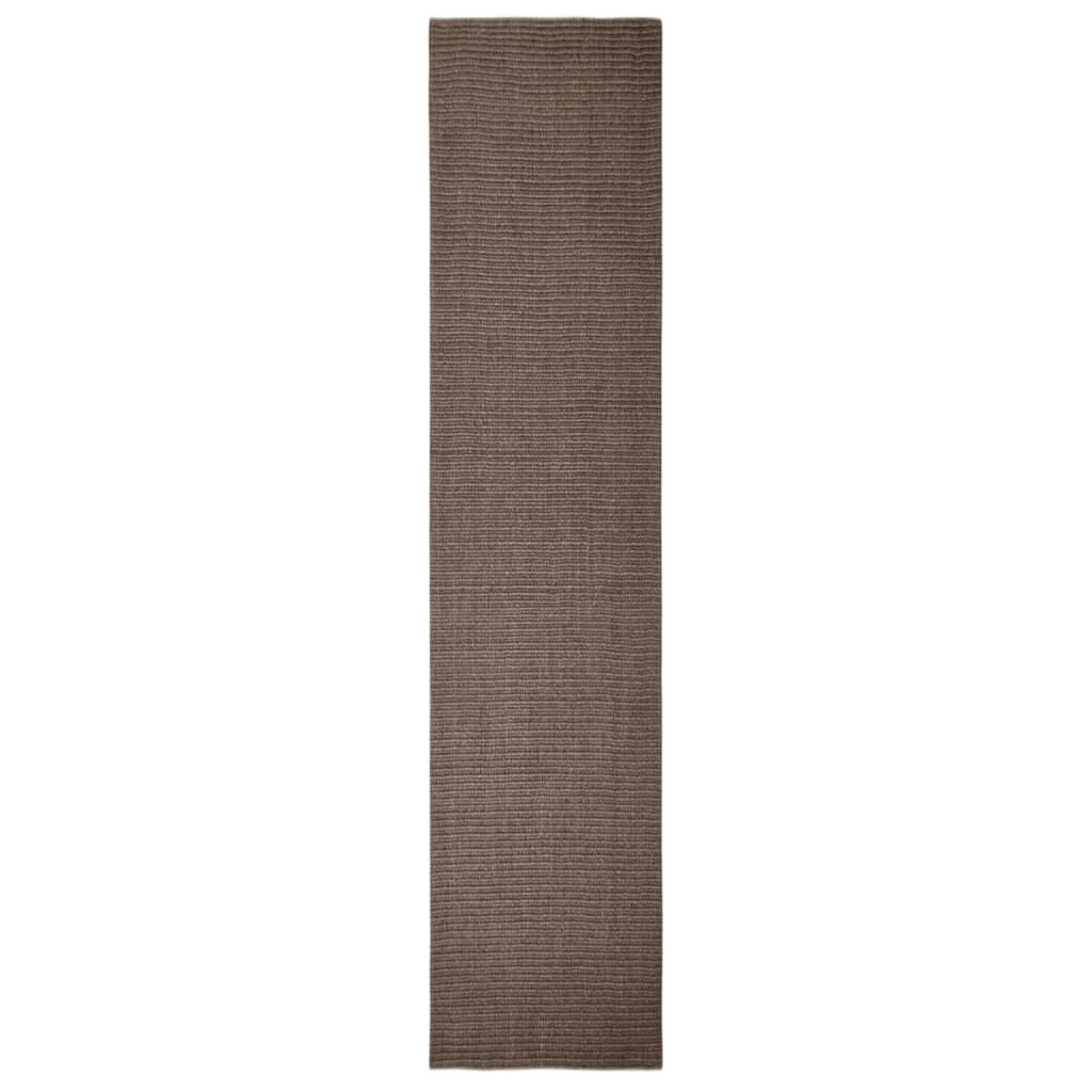 Vidaxl vloerkleed 66x300 cm natuurlijk sisal bruin