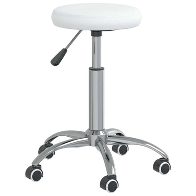 Vidaxl massagekruk kunstleer wit