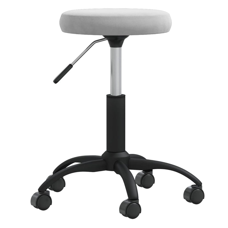 Vidaxl massagekruk fluweel lichtgrijs