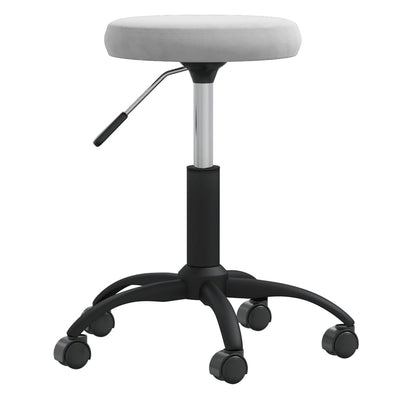 Vidaxl massagekruk fluweel lichtgrijs