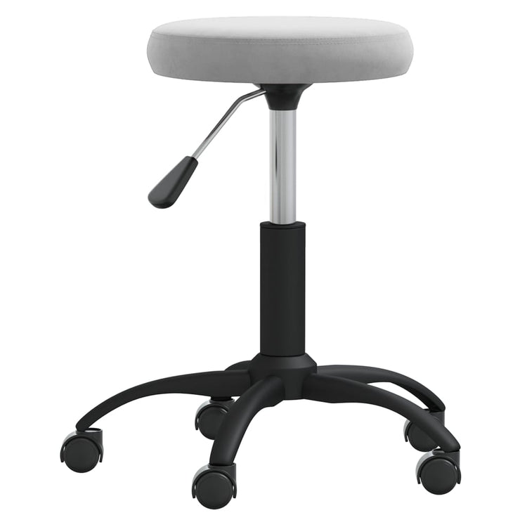 Vidaxl massagekruk fluweel lichtgrijs