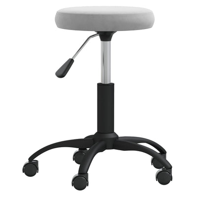 Vidaxl massagekruk fluweel lichtgrijs