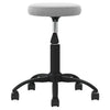 Vidaxl massagekruk fluweel lichtgrijs