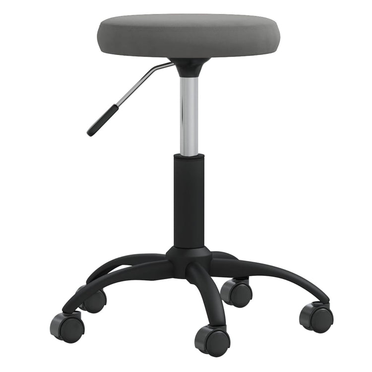 Vidaxl massagekruk fluweel donkergrijs