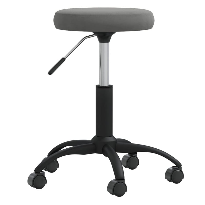 Vidaxl massagekruk fluweel donkergrijs