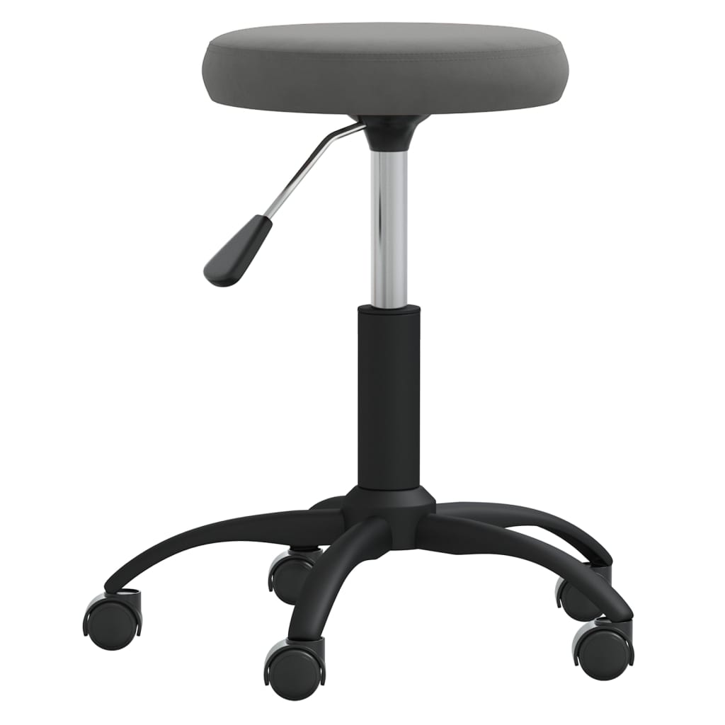 Vidaxl massagekruk fluweel donkergrijs