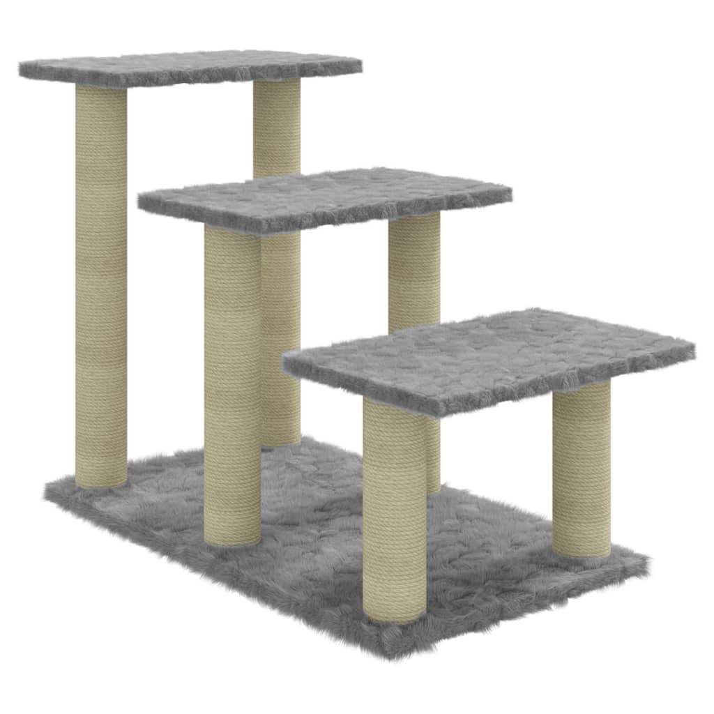 VidaXL Kattenmeubel met sisal krabpalen 50,5 cm lichtgrijs