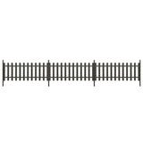 Vidaxl hek met palen 3 st 614x80 cm hkc - afbeelding 2