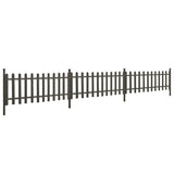 Vidaxl hek met palen 3 st 614x80 cm hkc - afbeelding 3