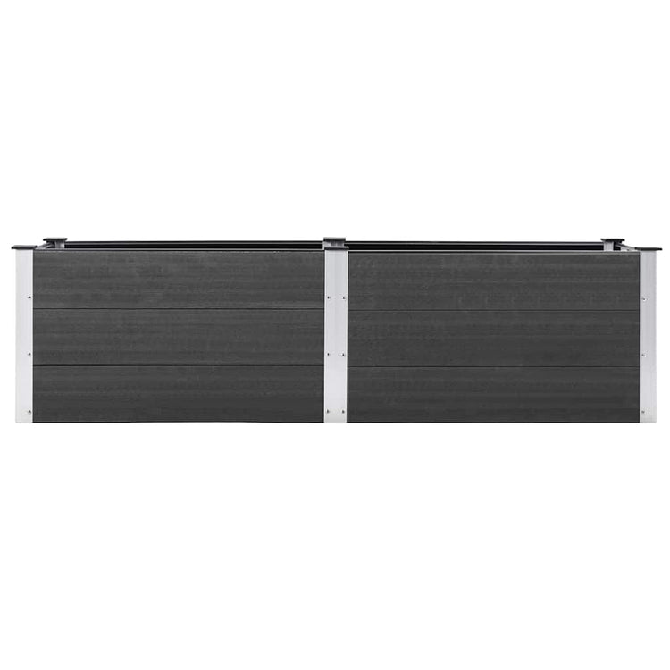 Vidaxl plantenbak verhoogd 200x50x54 cm hkc grijs