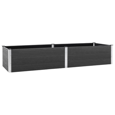 Vidaxl plantenbak verhoogd 200x100x54 cm hkc grijs