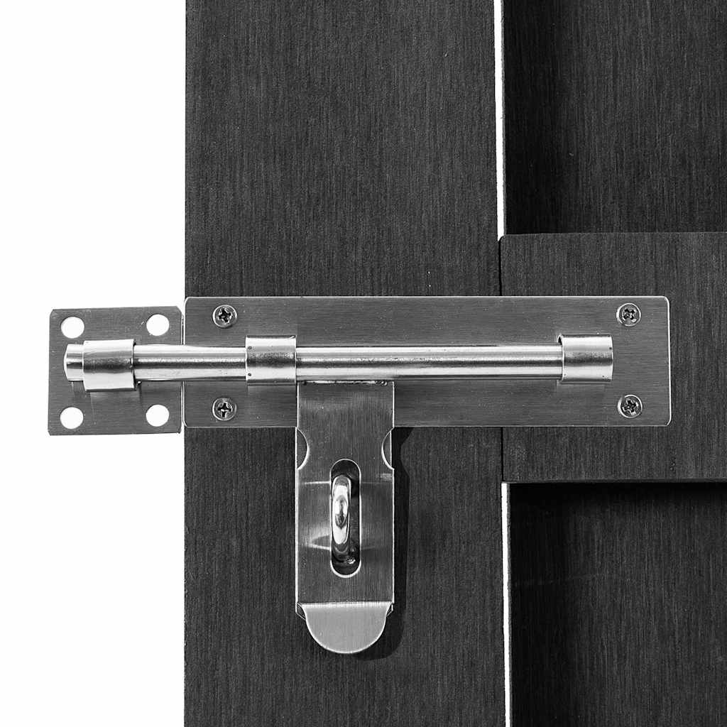 Vidaxl poort 100x112 cm hkc grijs