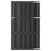 Vidaxl poort 100x180 cm hkc grijs