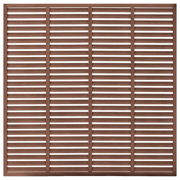 Vidaxl louvre schutting 180x180 cm hkc bruin