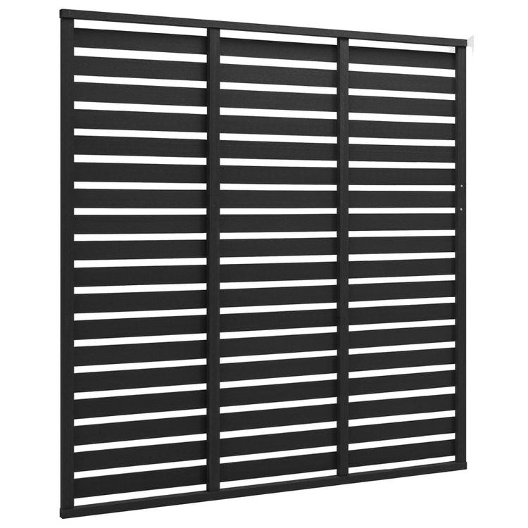 Vidaxl schuttingpaneel 180x180 cm hkc zwart