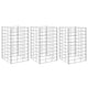 Vidaxl gabion plantenbakken 3 st verhoogd 30x30x50 cm ijzer