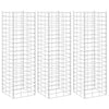 Vidaxl schanskorf plantenbakken 3 st verhoogd 30x30x100 cm ijzer