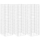 Vidaxl schanskorf plantenbakken 3 st verhoogd 30x30x100 cm ijzer