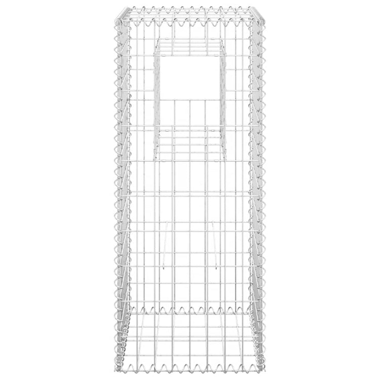 Vidaxl schanskorf paal 40x40x100 cm ijzer