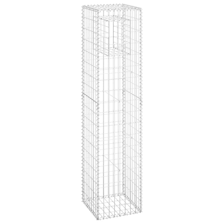 Vidaxl schanskorf paal 40x40x180 cm ijzer