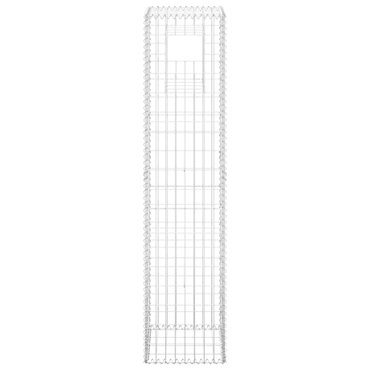 Vidaxl schanskorf paal 40x40x180 cm ijzer