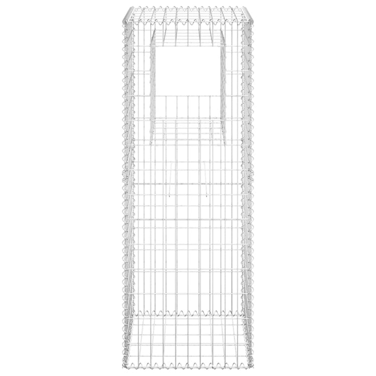 Vidaxl schanskorf paal 50x50x140 cm ijzer