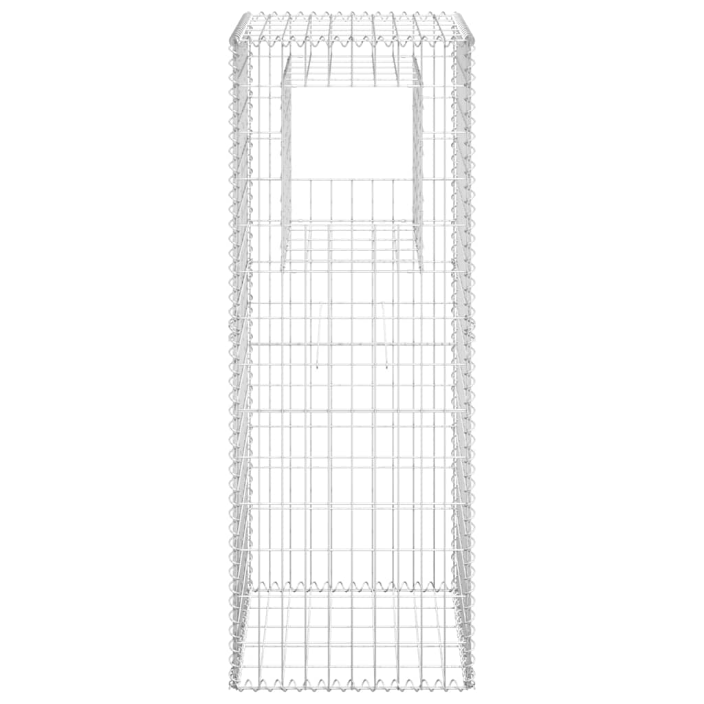 Vidaxl schanskorf paal 50x50x140 cm ijzer