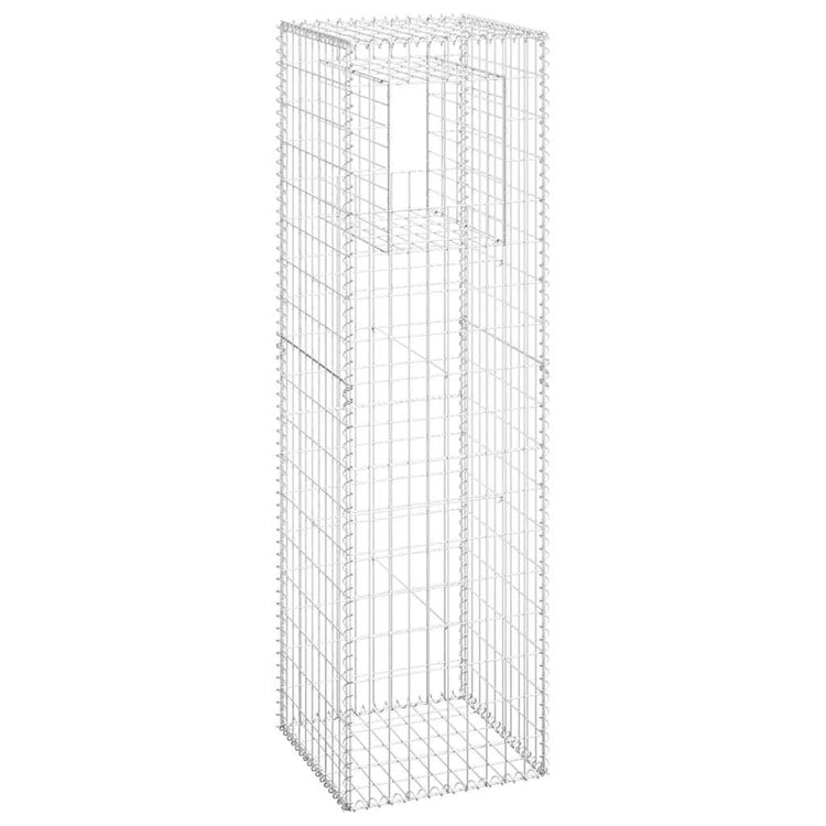 Vidaxl schanskorf paal 50x50x180 cm ijzer