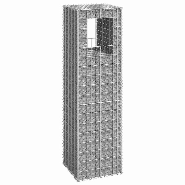 Vidaxl schanskorf paal 50x50x180 cm ijzer
