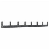 VidaXL Schanskorf U-vormig met 8 palen 860x20x100 cm ijzer - afbeelding 1