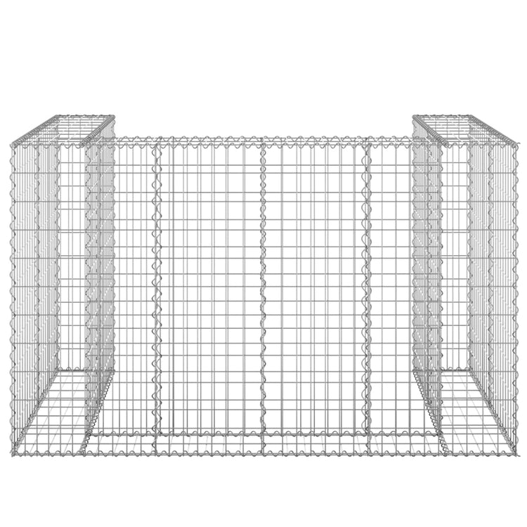 VidaXL Schanskorf voor containers 180x100x110 cm gegalvaniseerd staal
