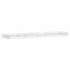 Vidaxl gabion plantenbak verhoogd 400x100x20 cm gegalvaniseerd staal