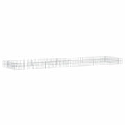 Vidaxl gabion plantenbak verhoogd 400x100x20 cm gegalvaniseerd staal - afbeelding 1