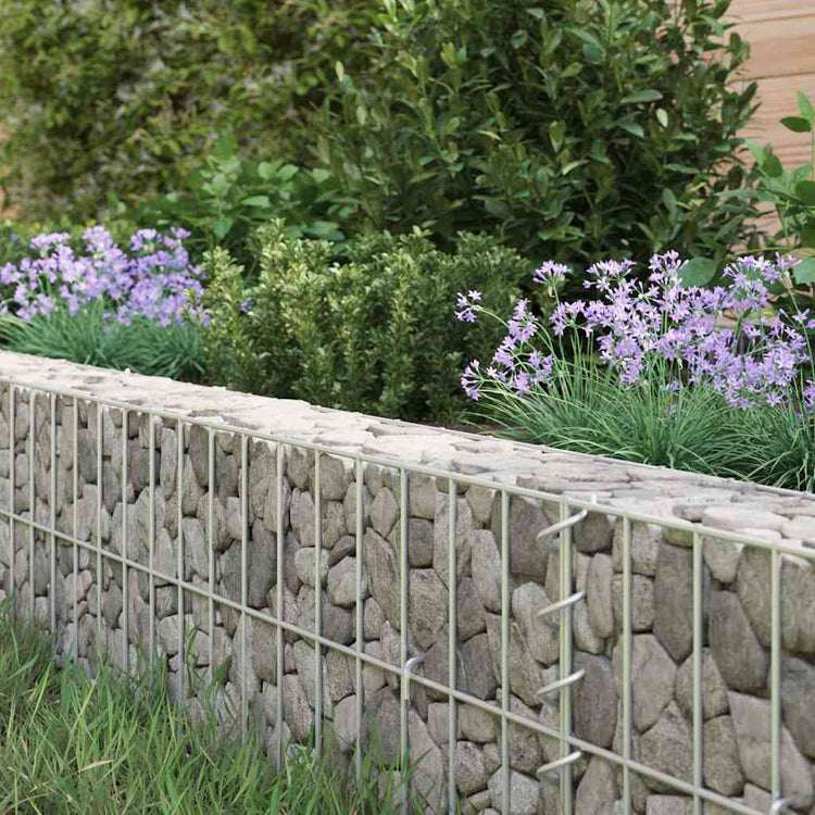 Vidaxl gabion plantenbak verhoogd 600x100x20 cm gegalvaniseerd staal
