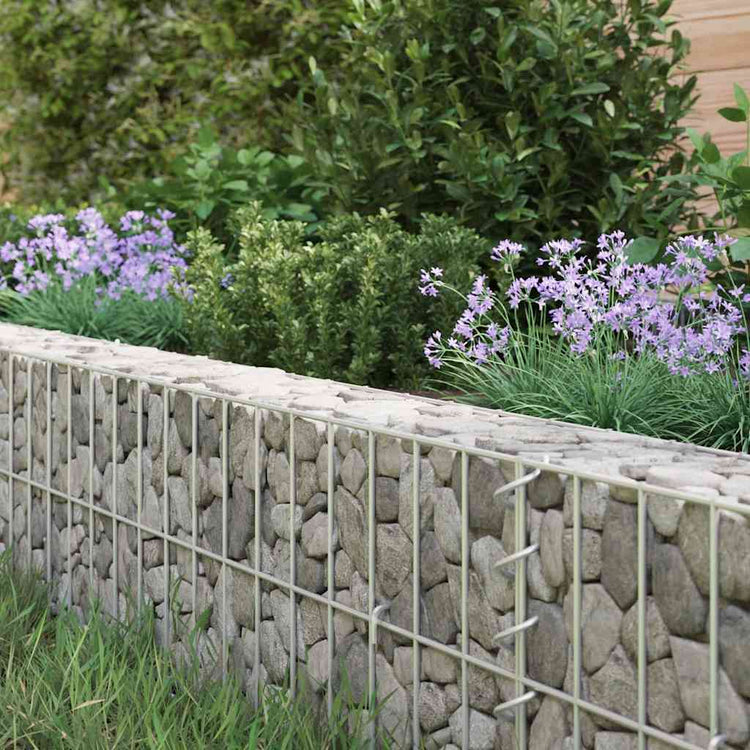 Vidaxl gabion plantenbak verhoogd 1000x100x20 cm gegalvaniseerd staal