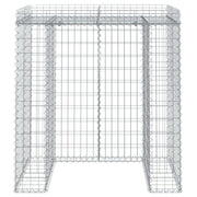 VidaXL Schanskorf voor vuilnisbak 110x91x120 cm gegalvaniseerd ijzer - afbeelding 3
