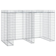 VidaXL Schanskorf voor vuilnisbak 192x91x120 cm gegalvaniseerd ijzer - afbeelding 2