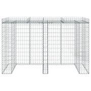 VidaXL Schanskorf voor vuilnisbak 192x91x120 cm gegalvaniseerd ijzer - afbeelding 3