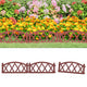 Vidaxl gazonranden 17 st 10 m polypropeen rood