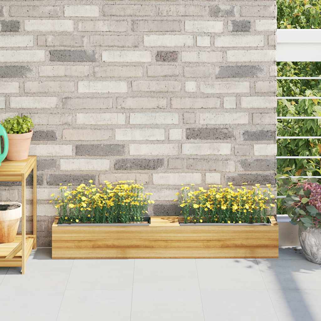 Vidaxl bloembakken voor europallets 12 st 36x13,5x9,5 cm pp grijs