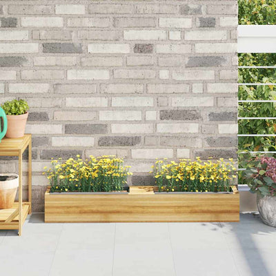 Vidaxl bloembakken voor europallets 12 st 36x13,5x9,5 cm pp grijs