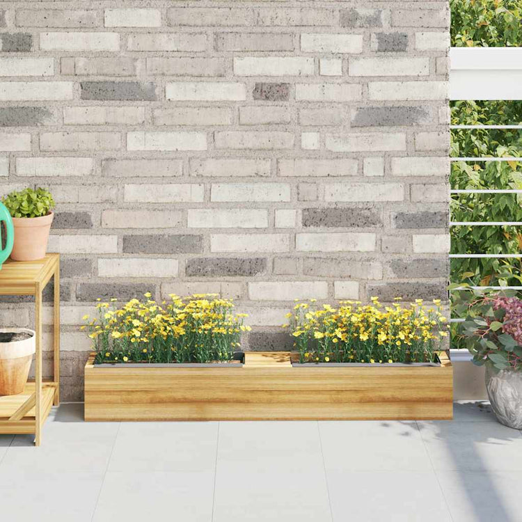 Vidaxl bloembakken voor europallets 12 st 36x13,5x9,5 cm pp grijs