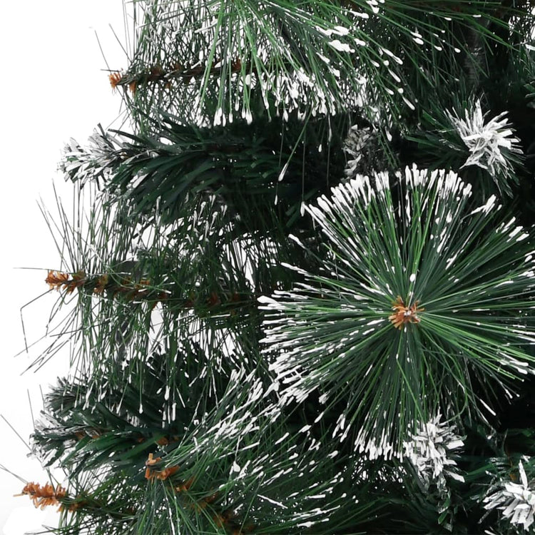 VidaXL Kunstkerstboom met standaard 90 cm PVC groen en wit
