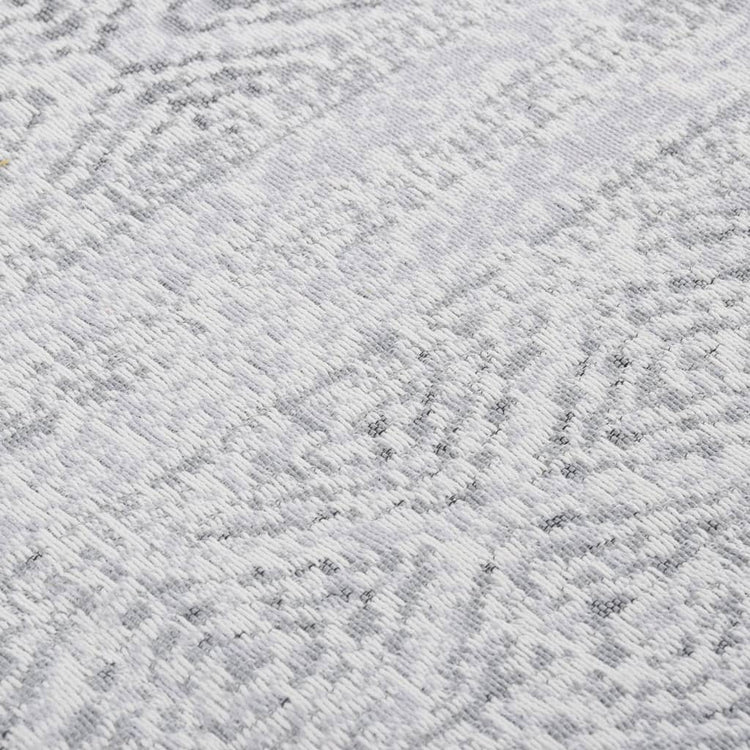 Vidaxl vloerkleed 120x180 cm katoen lichtgrijs