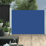 VidaXL Tuinscherm uittrekbaar 117x500 cm blauw - afbeelding 1