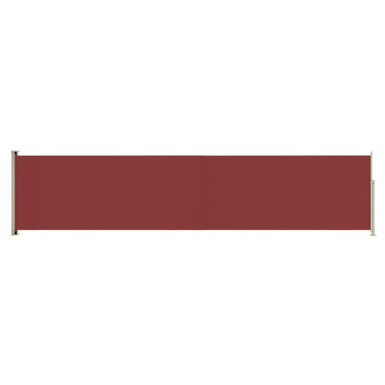 Vidaxl tuinscherm uittrekbaar 140x600 cm rood